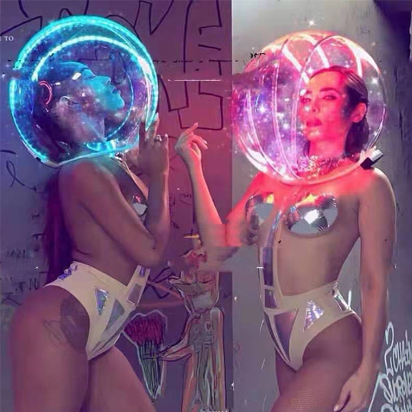 led space helmet